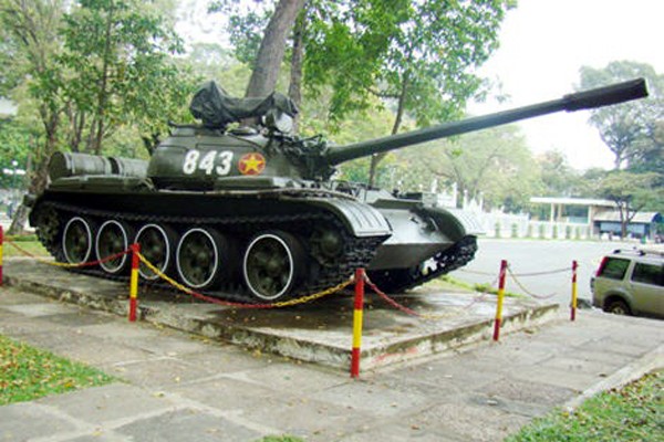 Phiên bản của chiếc xe tăng 843 ở trong TP.Hồ Chí Minh hiện nay - Ảnh: Di tích Dinh Độc lập